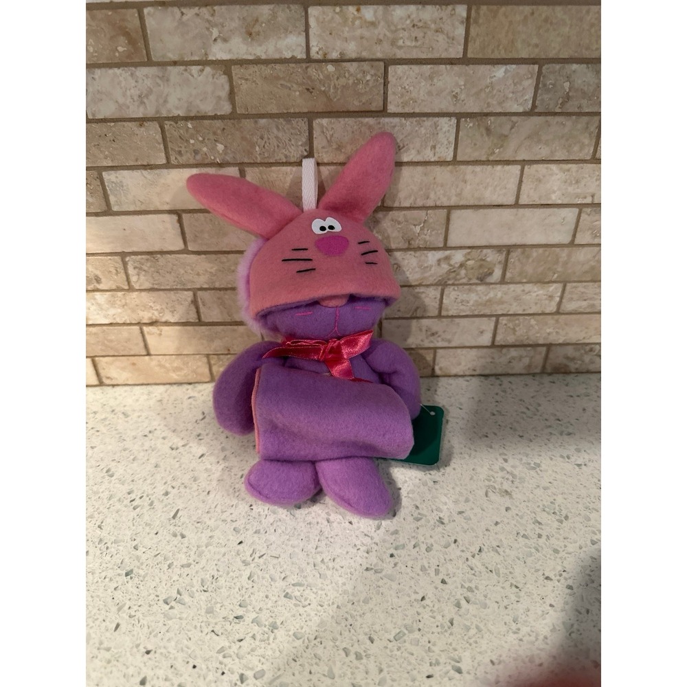 Vintage 1987 Hallmark Purr-Tenders Sock-ems Rabbit Plush -New!  B28
